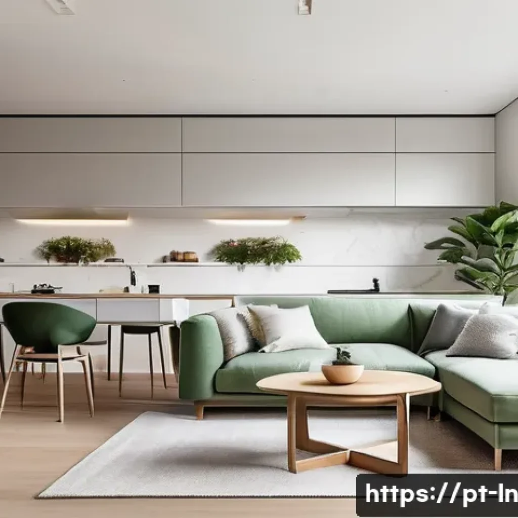 다세대 주거의 공간 혁신 - **Prompt 1: Dynamic and Integrated Urban Living**
A bright and airy open-plan apartment, showcas...