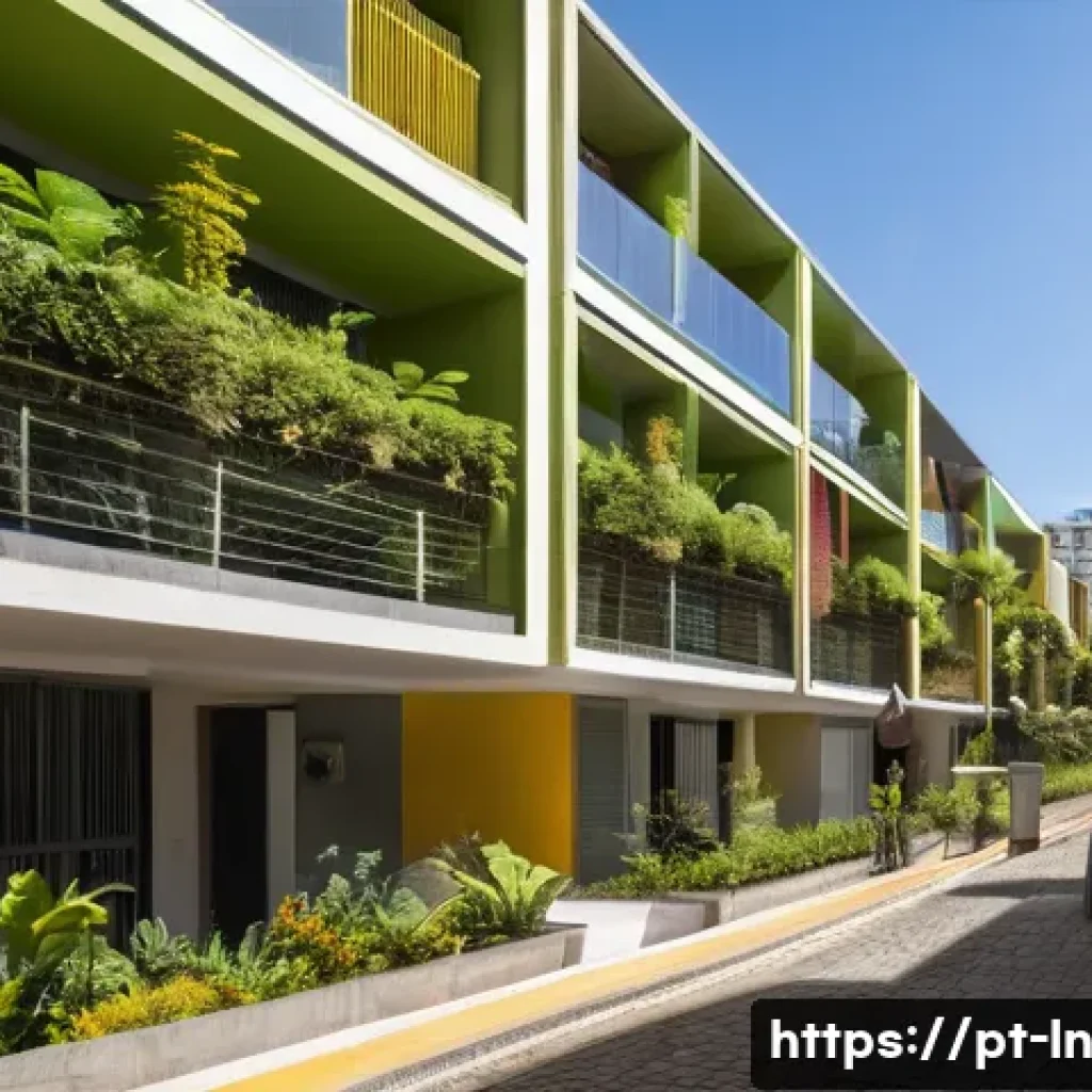 다세대 주거의 재개발 사례 연구 - A vibrant urban multifamily residential area in São Paulo undergoing revitalization, showing moderni...